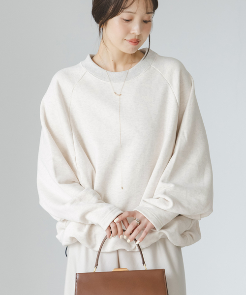 COGTHEBIGSMOKE(コグザビッグスモーク)の「COG THE BIGSMOKE/コグザビッグスモーク OLIVER PUFFY HEM TOP(スウェット・レディース・ブラウン/ライトグレー/チャコールグレー・FREE)」の11枚目の写真