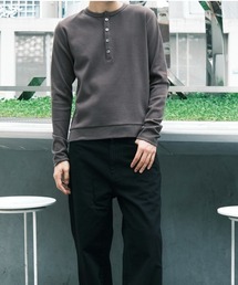 CONZ（コンズ）の「rib henry long tee（ニット/セーター）」