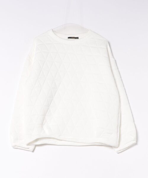 Ritzy(リッツィー)の「三角キルティングクルーネックトップス(Tシャツ/カットソー・レディース・ホワイト/グレー・M/L)」の15枚目の写真