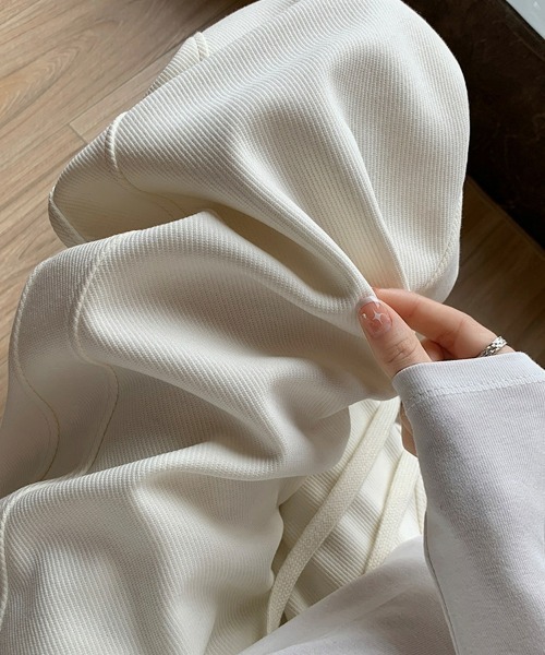 SEU(エスイーユー)の「ロングシーズン活躍! 上品見え! 全骨格美脚見え 美脚 無地 ワイドストレートパンツ 【オフィスカジュアル】【きれいめカジュアル】 レディース韓国(その他パンツ・レディース・グレー/ブラック/アイボリー/ベージュ・M/L)」の10枚目の写真