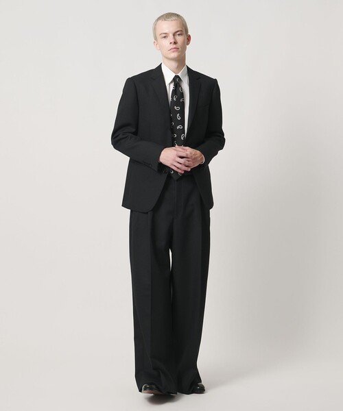 UNITED ARROWS & SONS（ユナイテッドアローズアンドサンズ）の「＜UNITED ARROWS & SONS by MASATAKA HATTORI＞ BIG 2P TROUSERS/スラックス（スラックス・メンズ・ネイビー/ブラック・50/46/52/48/44）」の3枚目の写真