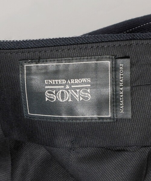 UNITED ARROWS & SONS（ユナイテッドアローズアンドサンズ）の「＜UNITED ARROWS & SONS by MASATAKA HATTORI＞ BIG 2P TROUSERS/スラックス（スラックス・メンズ・ネイビー/ブラック・50/46/52/48/44）」の8枚目の写真
