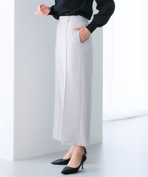 7days Life Styling(セブンデイズライフスタイリング)の「【UVカット】洗えるストレッチダブルクロスセンターシームセミワイドストレッチパンツ(その他パンツ・レディース・ブラック/ライトグレー/ブラウン・LL/S/M/L)」の22枚目の写真