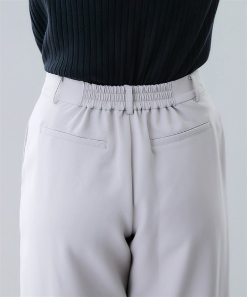 7days Life Styling(セブンデイズライフスタイリング)の「【UVカット】洗えるストレッチダブルクロスセンターシームセミワイドストレッチパンツ(その他パンツ・レディース・ブラック/ライトグレー/ブラウン・LL/S/M/L)」の7枚目の写真