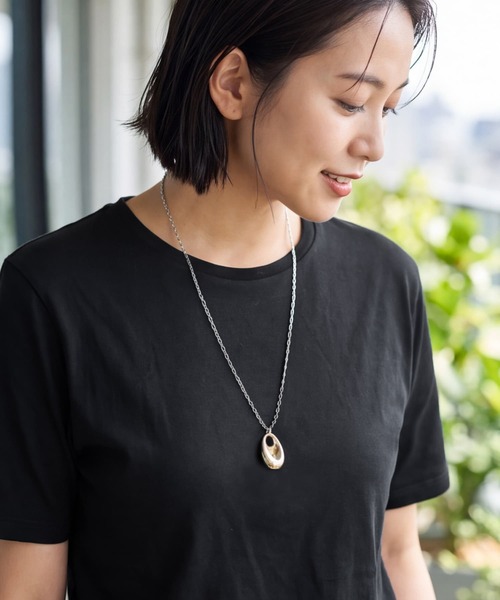 STYLE DELI(スタイルデリ)の「60cmチェーンメタルストーンネックレス(ネックレス・レディース・ゴールド/ゴールド系その他/シルバー・FREE)」の5枚目の写真
