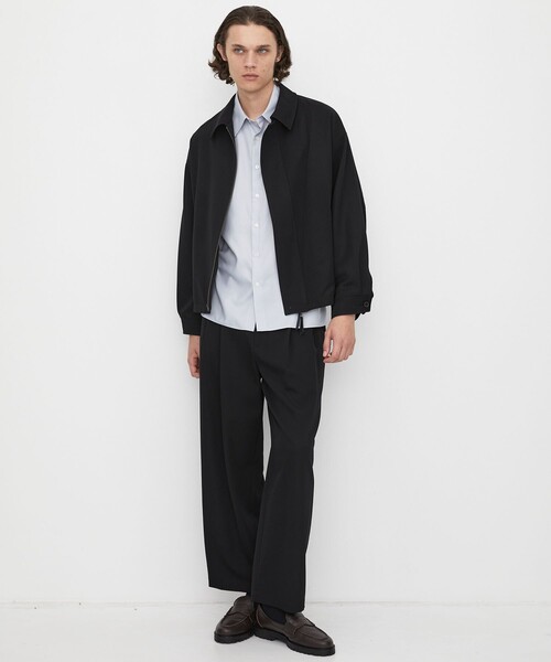 UNITED TOKYO(ユナイテッドトウキョウ)の「【尾州ウール使用】超撥水 WOOL GABARDINE FLIGHT BLOUSON |MADEINJAPAN/日本製/尾州/撥水/防汚洗える/ムレ防止/(ブルゾン・メンズ・ダークグレー/ブラック/ライトブルーグレー・2/1)」の20枚目の写真