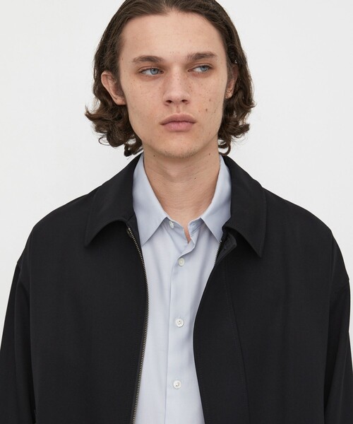 UNITED TOKYO(ユナイテッドトウキョウ)の「【尾州ウール使用】超撥水 WOOL GABARDINE FLIGHT BLOUSON |MADEINJAPAN/日本製/尾州/撥水/防汚洗える/ムレ防止/(ブルゾン・メンズ・ダークグレー/ブラック/ライトブルーグレー・2/1)」の21枚目の写真