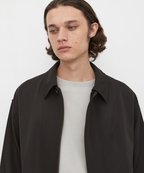 UNITED TOKYO(ユナイテッドトウキョウ)の「【尾州ウール使用】超撥水 WOOL GABARDINE FLIGHT BLOUSON |MADEINJAPAN/日本製/尾州/撥水/防汚洗える/ムレ防止/(ブルゾン・メンズ・ダークグレー/ブラック/ライトブルーグレー・2/1)」の12枚目の写真
