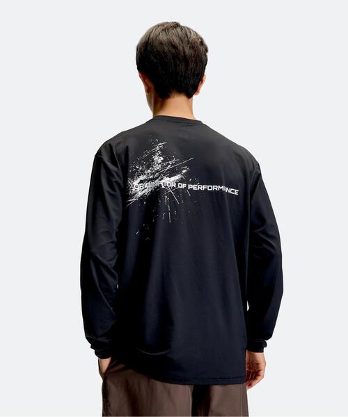 UNDER ARMOUR（アンダーアーマー）の「UAストレッチ グラフィック ロングスリーブ シャツ（トレーニング/メンズ）（Tシャツ/カットソー・メンズ・ブラック・L/2XL/3XL/S/M/XL）」の2枚目の写真