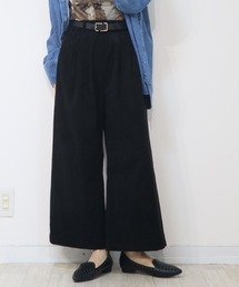 気になるお腹&脚ラインを丸ごとカバー◎大人の体型カバーパンツ スカーチョ見えワイドパンツ