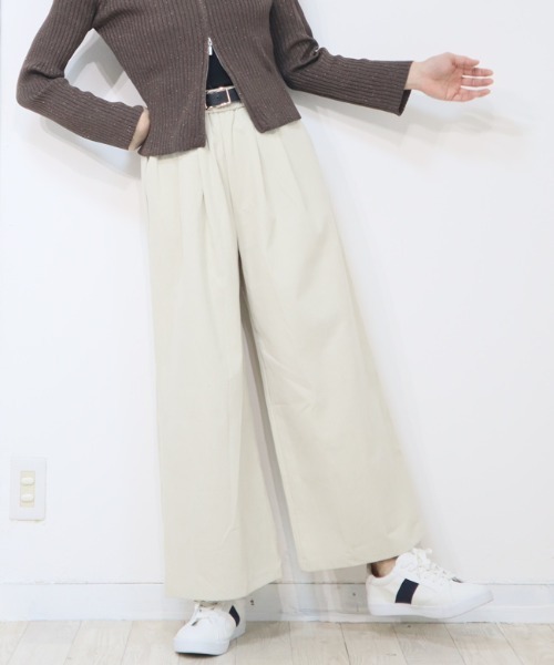 DISKEEN SURE(ディスキーンシュアー)の「気になるお腹&脚ラインを丸ごとカバー◎大人の体型カバーパンツ スカーチョ見えワイドパンツ(その他パンツ・レディース・カーキ/ブラック/ベージュ/ブラウン・FREE)」の5枚目の写真