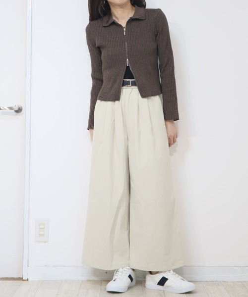 DISKEEN SURE(ディスキーンシュアー)の「気になるお腹&脚ラインを丸ごとカバー◎大人の体型カバーパンツ スカーチョ見えワイドパンツ(その他パンツ・レディース・カーキ/ブラック/ベージュ/ブラウン・FREE)」の6枚目の写真