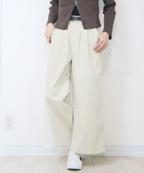 DISKEEN SURE(ディスキーンシュアー)の「気になるお腹&脚ラインを丸ごとカバー◎大人の体型カバーパンツ スカーチョ見えワイドパンツ(その他パンツ・レディース・カーキ/ブラック/ベージュ/ブラウン・FREE)」の7枚目の写真