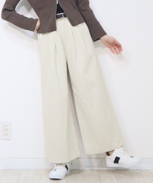 DISKEEN SURE(ディスキーンシュアー)の「気になるお腹&脚ラインを丸ごとカバー◎大人の体型カバーパンツ スカーチョ見えワイドパンツ(その他パンツ・レディース・カーキ/ブラック/ベージュ/ブラウン・FREE)」の12枚目の写真