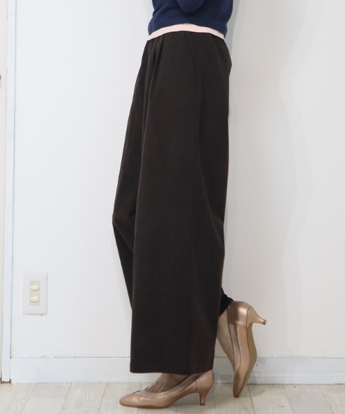 DISKEEN SURE(ディスキーンシュアー)の「気になるお腹&脚ラインを丸ごとカバー◎大人の体型カバーパンツ スカーチョ見えワイドパンツ(その他パンツ・レディース・カーキ/ブラック/ベージュ/ブラウン・FREE)」の15枚目の写真