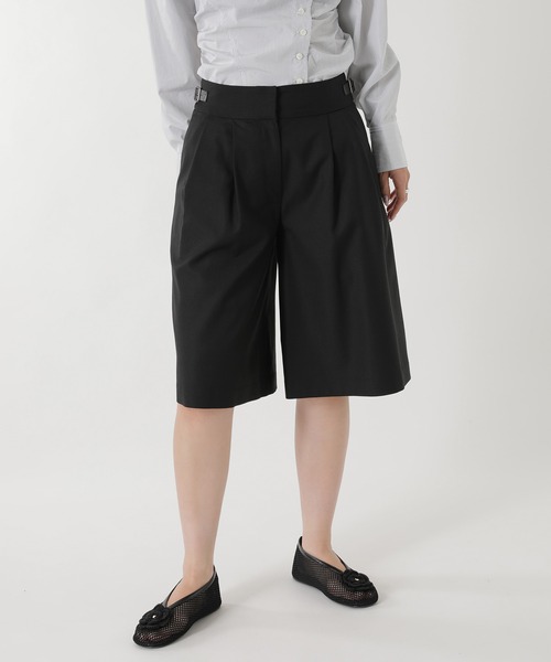 forget-me-nots(フォーゲットミーノッツ)の「TAILORED SHORTS FMN-26AW-PT003(その他パンツ・レディース・ブラック/グレー・MEDIUM/SMALL)」の1枚目の写真