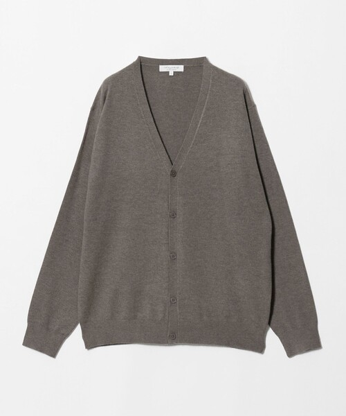 A DAY IN THE LIFE UNITED ARROWS(アデイインザライフユナイテッドアローズ)の「ソフト テンジク カーディガン-ウォッシャブル-<A DAY IN THE LIFE>(カーディガン/ボレロ・メンズ・モカ/ブラック/ダークグレー・M/L/XL)」の1枚目の写真