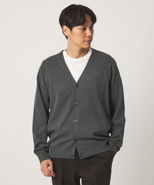 A DAY IN THE LIFE UNITED ARROWS(アデイインザライフユナイテッドアローズ)の「ソフト テンジク カーディガン-ウォッシャブル-<A DAY IN THE LIFE>(カーディガン/ボレロ・メンズ・モカ/ブラック/ダークグレー・M/L/XL)」の4枚目の写真