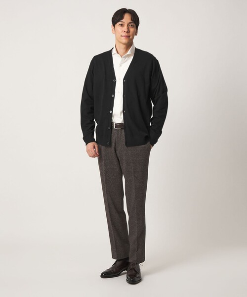 A DAY IN THE LIFE UNITED ARROWS(アデイインザライフユナイテッドアローズ)の「ソフト テンジク カーディガン-ウォッシャブル-<A DAY IN THE LIFE>(カーディガン/ボレロ・メンズ・モカ/ブラック/ダークグレー・M/L/XL)」の8枚目の写真
