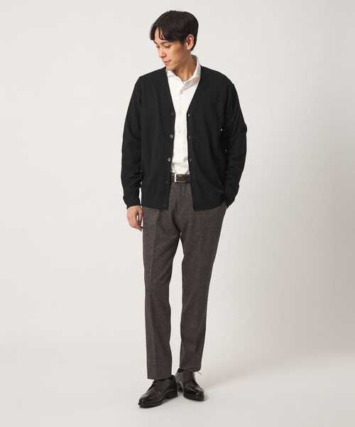 A DAY IN THE LIFE UNITED ARROWS(アデイインザライフユナイテッドアローズ)の「ソフト テンジク カーディガン-ウォッシャブル-<A DAY IN THE LIFE>(カーディガン/ボレロ・メンズ・モカ/ブラック/ダークグレー・M/L/XL)」の9枚目の写真