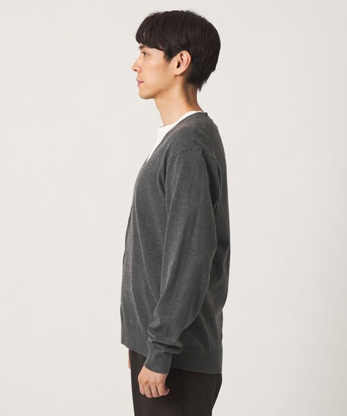 A DAY IN THE LIFE UNITED ARROWS(アデイインザライフユナイテッドアローズ)の「ソフト テンジク カーディガン-ウォッシャブル-<A DAY IN THE LIFE>(カーディガン/ボレロ・メンズ・モカ/ブラック/ダークグレー・M/L/XL)」の11枚目の写真