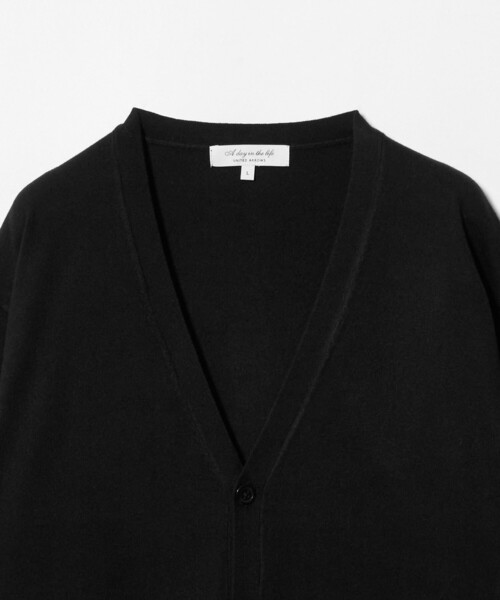 A DAY IN THE LIFE UNITED ARROWS(アデイインザライフユナイテッドアローズ)の「ソフト テンジク カーディガン-ウォッシャブル-<A DAY IN THE LIFE>(カーディガン/ボレロ・メンズ・モカ/ブラック/ダークグレー・M/L/XL)」の19枚目の写真