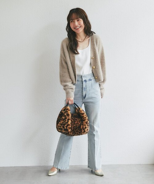 La boutique BonBon（ラブティックボンボン）の「【ヴィオラドーロ】レッキスエコファーバッグ（トートバッグ・レディース・ブラウン・FREE）」の3枚目の写真