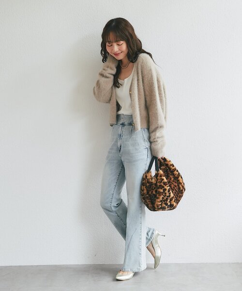 La boutique BonBon（ラブティックボンボン）の「【ヴィオラドーロ】レッキスエコファーバッグ（トートバッグ・レディース・ブラウン・FREE）」の4枚目の写真