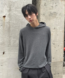 SIGNATURE（シグネチャ）の「ベーシックスリムフードTシャツ[グレー]（パーカー）」