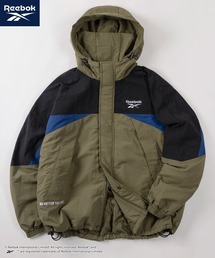 SlashDate（スラッシュデイト）の「【77】【Reebok/リーボック】ナイロン マウンテンパーカー/ナイロンジャケット/タスランナイロン/カラーブロック/裾ドローコード/ダイヤキルト裏地/中綿/ユニセックス/レディース/メンズ（マウンテンパーカー）」
