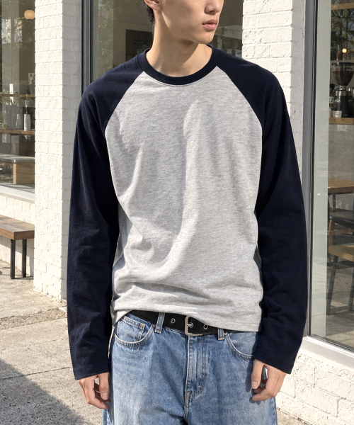 UNDEROFF（アンダーオフ）の「クロップド ラグラン ロングスリーブ Tシャツ ネイビー（Tシャツ/カットソー・レディース・ネイビー・MEDIUM/LARGE/X-LARGE）」の6枚目の写真