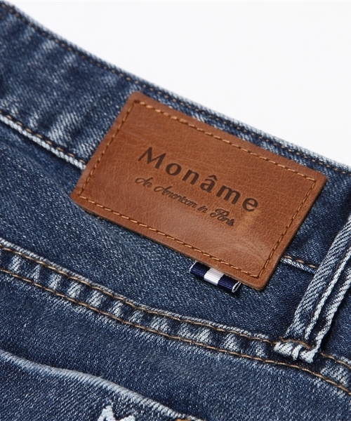 Moname(モナーム)の「Moname(41161003)】CHARLOTTE TIGHT TAPERED(デニムパンツ・レディース・ライトブルー・7号/9号/11号)」の3枚目の写真