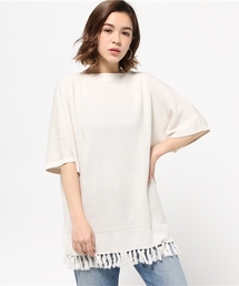 MOUSSY | BF Spring fringe tops(ニット/セーター)