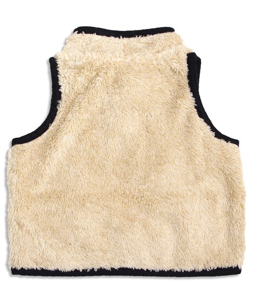 F.O.KIDS(エフオーキッズ)の「ベビーリバーシブルボアベスト(ダウンベスト・キッズ・ベージュ/ネイビー/レッド・90/80/70)」の4枚目の写真