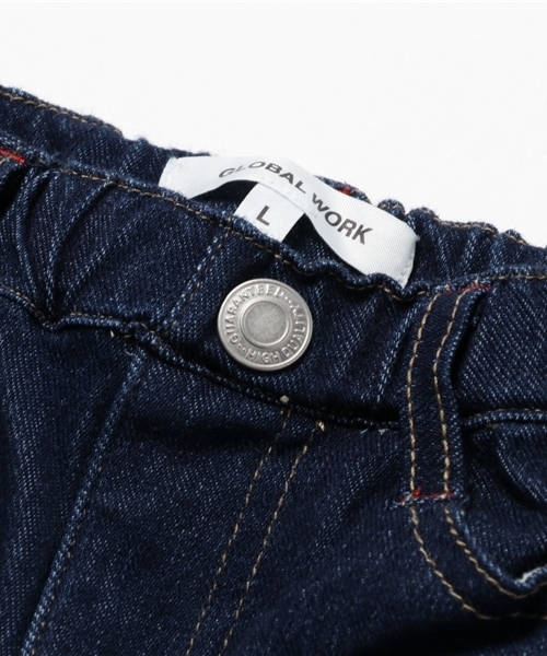 GLOBAL WORK(グローバルワーク)の「【キッズ】カットデニムスキニーパンツ/728362(デニムパンツ・キッズ・ネイビー/ライトブルー・MEDIUM/SMALL/X-LARGE/LARGE)」の5枚目の写真