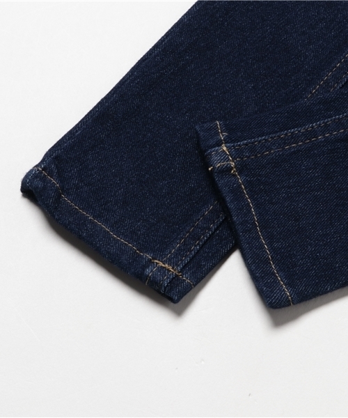 GLOBAL WORK(グローバルワーク)の「【キッズ】カットデニムスキニーパンツ/728362(デニムパンツ・キッズ・ネイビー/ライトブルー・MEDIUM/SMALL/X-LARGE/LARGE)」の6枚目の写真