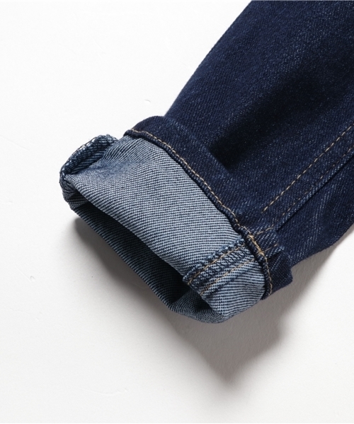 GLOBAL WORK(グローバルワーク)の「【キッズ】カットデニムスキニーパンツ/728362(デニムパンツ・キッズ・ネイビー/ライトブルー・MEDIUM/SMALL/X-LARGE/LARGE)」の7枚目の写真