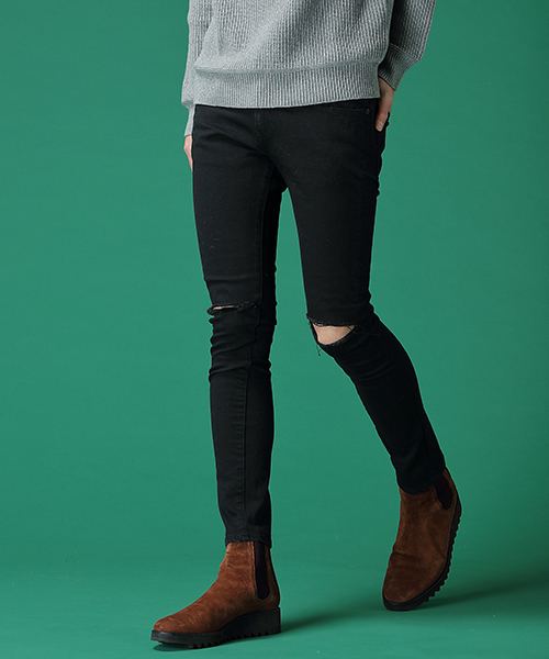 NOISE MAKER（ノイズメーカー）の「ブラックデニムスキニーパンツ（デニムパンツ・メンズ・ブラック系その他4/ブラック系その他3・L/S/M）」の12枚目の写真