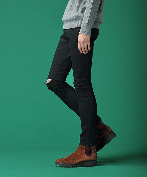 NOISE MAKER（ノイズメーカー）の「ブラックデニムスキニーパンツ（デニムパンツ・メンズ・ブラック系その他4/ブラック系その他3・L/S/M）」の9枚目の写真