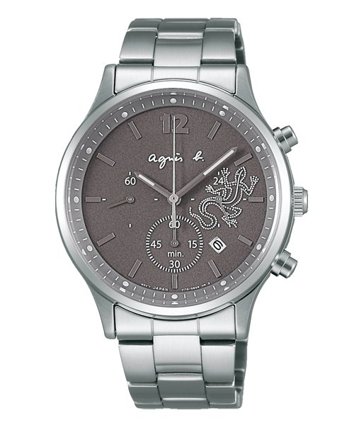 Agnes B アニエスベー の Agnes B Homme アニエスベー レザール ソーラー クロノグラフ メンズ アナログ腕時計 Wear