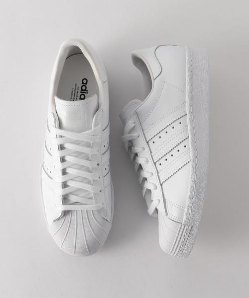 adidas（アディダス）の「＜adidas（アディダス）＞レザー SUPERSTAR 80s スニーカー（スニーカー・レディース・ホワイト/ブラック・24.5cm/25cm/23.5cm/24cm）」の2枚目の写真