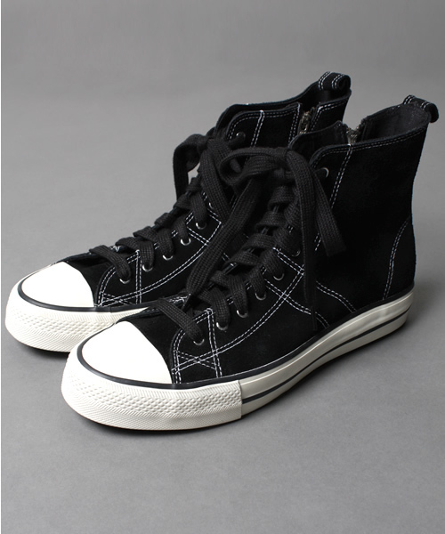 MONKEY TIME（モンキータイム）の「MT スエード　ジップ　ハイカットスニーカー ∴　§　◆（スニーカー・メンズ・レッド/ブルー/ブラック・SMALL/MEDIUM/LARGE）」の2枚目の写真