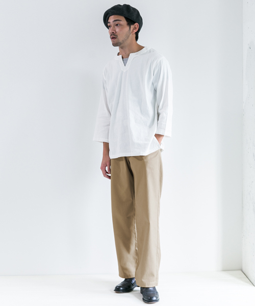 URBAN RESEARCH DOORS MENS(アーバンリサーチ ドアーズ メンズ)の「DOORS Wide Easy Trouser(その他パンツ・メンズ・ベージュ/ネイビー・38/40)」の3枚目の写真