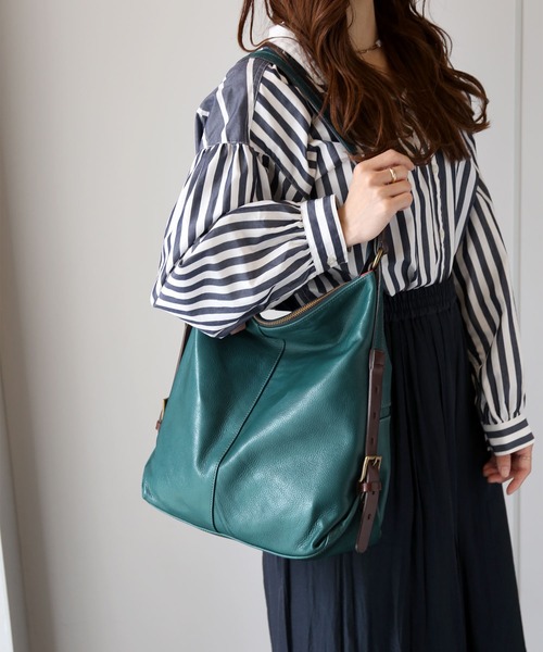 HALEINE（アレンヌ）の「日本製 2WAY レザー リュックサック（バックパック/リュック・レディース・キャメル/アッシュグレー/ブラック/カーキ/ネイビー/オレンジ/アイボリー・FREE）」の16枚目の写真