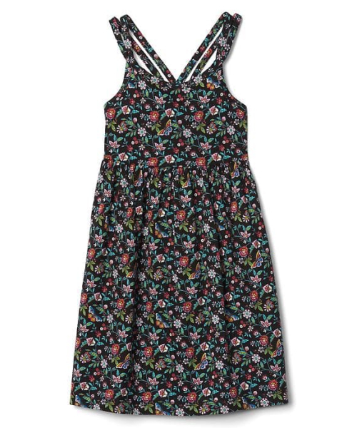 GAP(ギャップ)の「Gap プリント ダブルスパゲッティ ワンピース(ワンピース・キッズ・イエロー系その他/ブルー系その他/ブラック系その他/ホワイト系その他・95cm/80cm/90cm/110cm/100cm/105cm)」の1枚目の写真