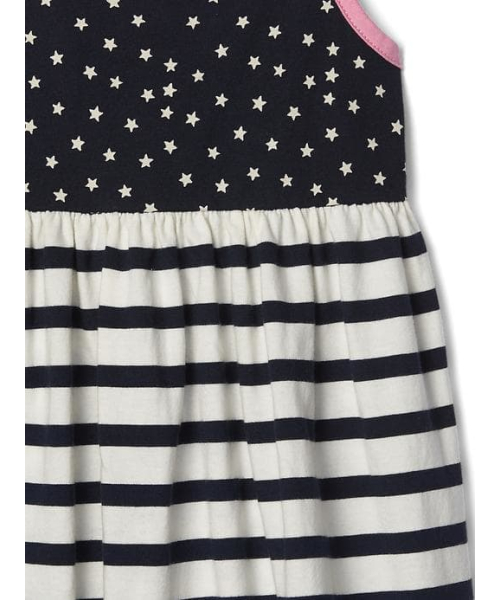 GAP(ギャップ)の「Gap プリント ダブルスパゲッティ ワンピース(ワンピース・キッズ・イエロー系その他/ブルー系その他/ブラック系その他/ホワイト系その他・95cm/80cm/90cm/110cm/100cm/105cm)」の6枚目の写真