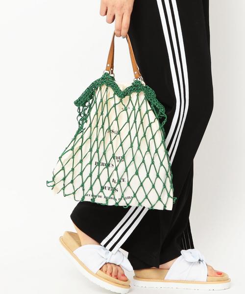 Another Edition（アナザーエディション）の「Meshトートバッグ（トートバッグ・レディース・グレー/ブラウン/ケリー・FREE）」の3枚目の写真