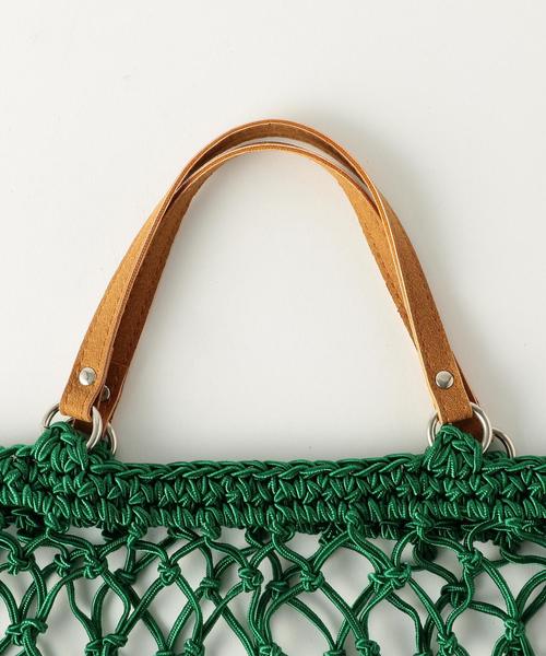 Another Edition（アナザーエディション）の「Meshトートバッグ（トートバッグ・レディース・グレー/ブラウン/ケリー・FREE）」の4枚目の写真