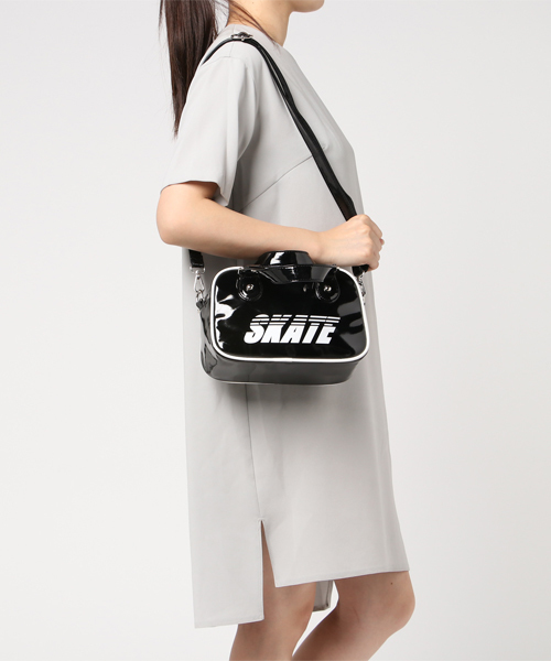 WEGO（ウィゴー）の「WEGO/ロゴミニボストンショルダーバッグ（ショルダーバッグ・レディース・ホワイト/ブラック・FREE）」の8枚目の写真