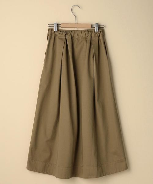 coen（コーエン）の「【大人気・追加生産】チノロングフレアスカート（スカート・レディース・ベージュ/オリーブ/ネイビー・MEDIUM/LARGE）」の4枚目の写真